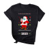 Santa print short-sleeved T-shirt  NSYF12461