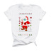 Santa print short-sleeved T-shirt  NSYF12461