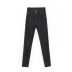elastic waist stretch high waist thickened jeans NSDT12488