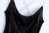 winter sequin inlaid mini strap dress  NSAM12584