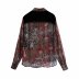 winter velvet printed women s chiffon shirt  NSAM12603