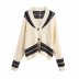 winter jacquard loose women s knitted cardigan jacket  NSAM12605
