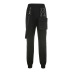 metal ring detachable pocket casual overalls pants NSLQ12702