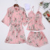 New floral fabric simulation silk pajamas NSMR12748