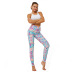digital printing high waist stretch sports yoga pants  NSNS12766
