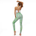 high waist sports yoga printed slim breathable leggings  NSNS12776