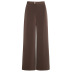Wide leg drape woven fabric pants   NSYY12799
