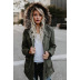 women s autumn winter new solid color zipper long-sleeved warm loose jacket NSSI12832