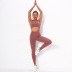 seamless knitted tight-fitting sports yoga clothes  NSLX12847
