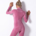 seamless knitted high-neck long-sleeved yoga clothes  NSLX12873