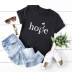 popular letters printed cotton short-sleeved t-shirt  NSSN12974