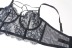 Gathered Lace Breathable Non-Cotton Sexy Underwear Set NSXQ13115