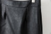 falda corta de PU con cremallera doble y cintura alta negra NSAM13175