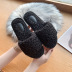 autumn winter new simple lamb wool warm slippers  NSPE13422
