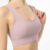 seamless yoga elastic shockproof sports bra  NSDS13444