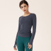 Autumn and winter new tight-fitting yoga long-sleeved T-shirt  NSDS13452