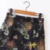 winter embroidered buckle split hem skirt  NSAM13526