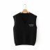 leisure all-match letter knitted vest  NSLD13701