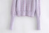 retro metal color decorative knitted sweater NSLD13762