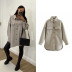 autumn and winter women s casual simple mid-length woolen coat NSLD13766