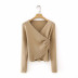 knitted autumn new slimming pure color women s clothing NSLD13785