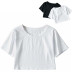 loose round neck short-sleeved T-shirt  NSLD13791