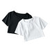 loose round neck short-sleeved T-shirt  NSLD13791
