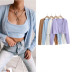 all-match solid color two-piece autumn new women s clothing NSLD13801