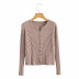 autumn new women s casual all-match solid color knit sweater  NSLD13806