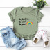 popular letters rainbow pure cotton short-sleeved t-shirt  NSSN13837