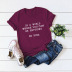Popular Letter Pure Cotton Short Sleeve T-Shirt  NSSN13845