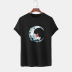 moon printed short-sleeved t-shirt NSSN13847