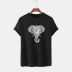 elephant printed short-sleeved t-shirt NSSN13848