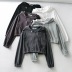 new hooded drawstring waist loose zipper sports sweater NSAC13902