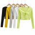 chest tie long-sleeved bottoming shirt  NSAC13919