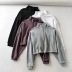 autumn and winter new drawstring short zipper jacket NSAC13931