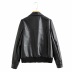 autumn and winter lapel motorcycle leather jacket NSAC13971