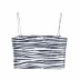 zebra pattern thin sling short sports vest  NSAC13977