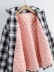 autumn and winter thick quilted plaid cotton jacket NSAC13987