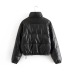 Thick Imitation Leather Pu Lint Jacket NSAC13995