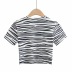 Zebra Print Short Sleeve T-Shirt  NSAC14008