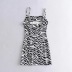 sexy zebra print suspender dress NSAC14014