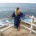 women s Seaside Blouse Long Cardigan NSDF14056