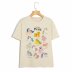 wholesale new beige cartoon full-body print pony short-sleeved T-shirt blouse NSAM6499