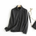 Wholesale autumn polar fleece coat zipper jacket long sleeve jacket tops  NSAM6538