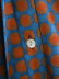 autumn new lapel pleated printed shirt dress NSAM6551