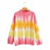 wholesale autumn new gradient color loose round neck long-sleeved sweater NSAM6557