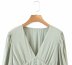 wholesale autumn V-neck lantern sleeve blouse top NSAM6591