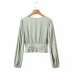 wholesale autumn V-neck lantern sleeve blouse top NSAM6591