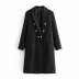 wholesale autumn metal buttons women s long woolen coat jacket NSAM6596
